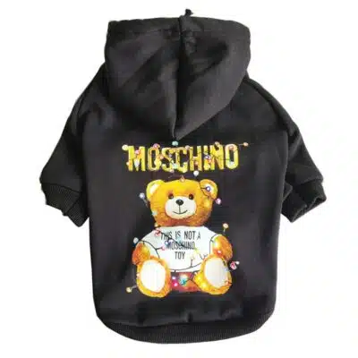 moschino dog hoodie