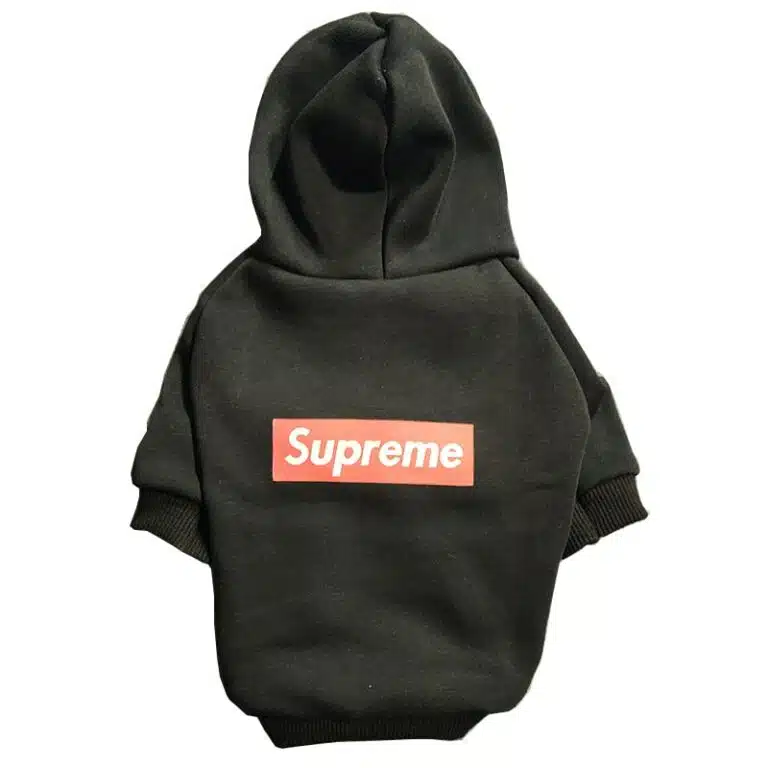 supreme dog hoodie