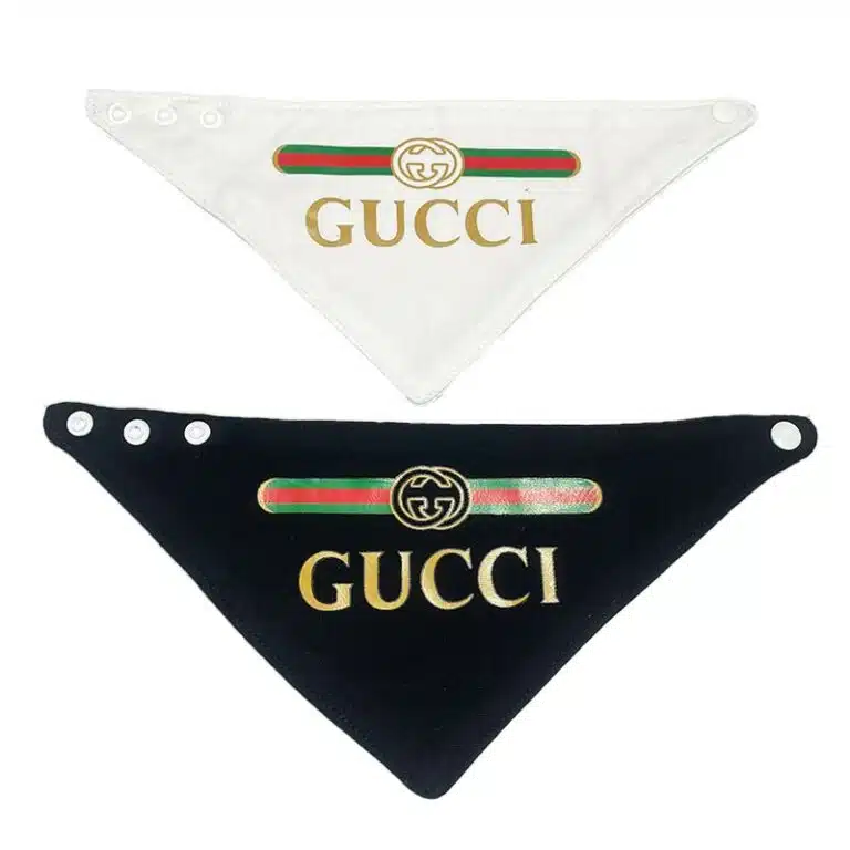 Gucci dog bandanas