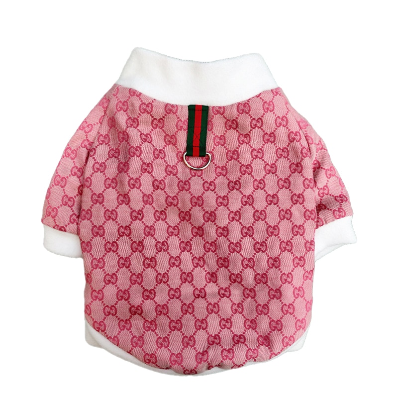 Pink Gucci dog winter coat | Gucci dog appeal | Luxury designer puppy ...