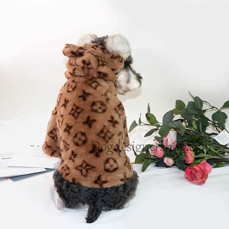 LV dog winter clothes Best Louis Vuitton dog jacket for winter w403