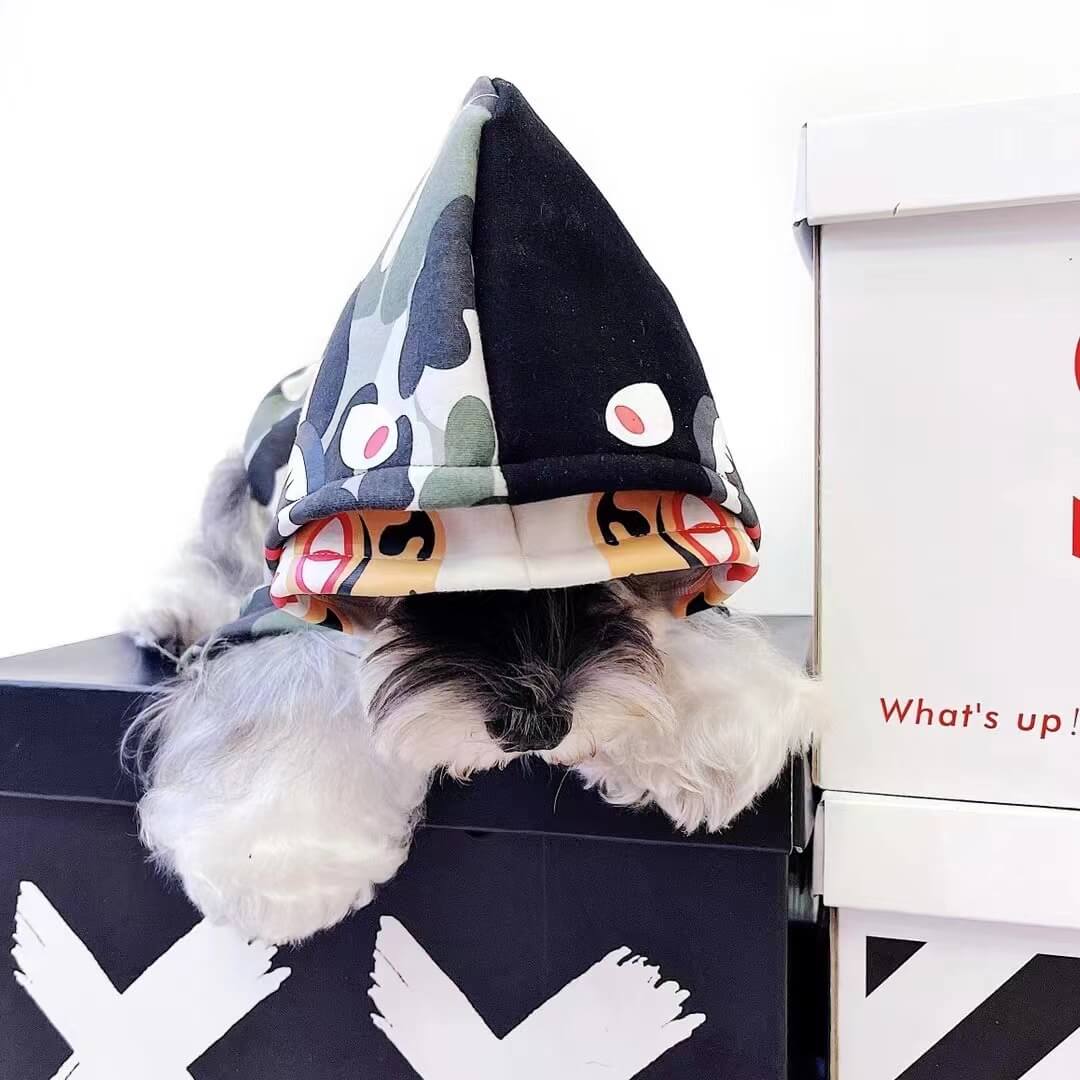 Shark dog hoodie w412 Dog Designer Shop