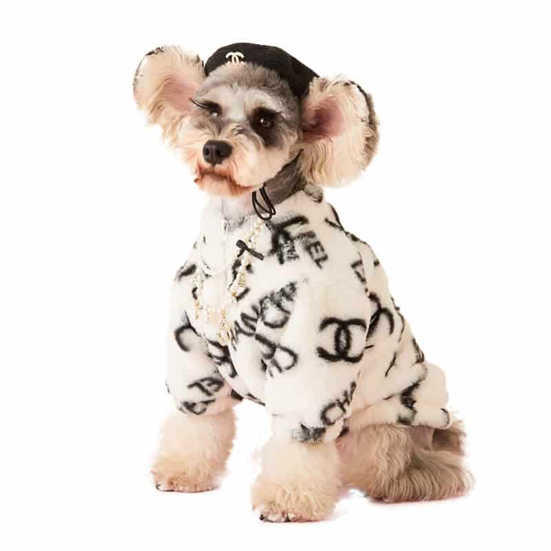 Chanel dog fur coat  Puppy luxury designer Fur warm jacket w490