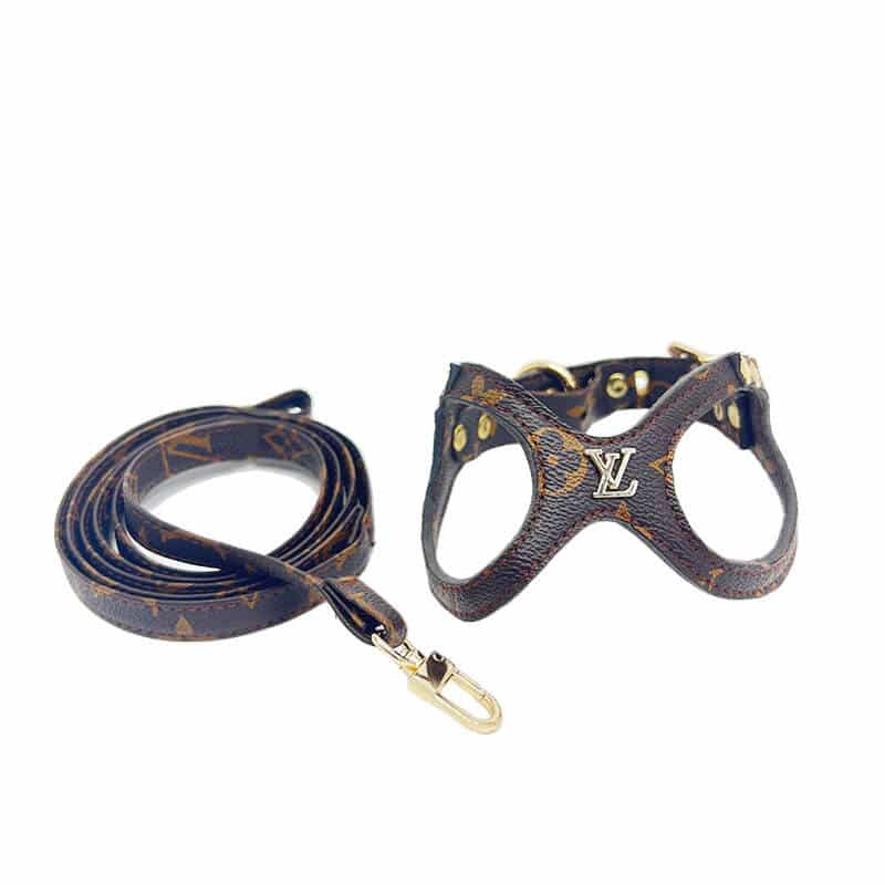 louis vuitton leather dog harness LV harness