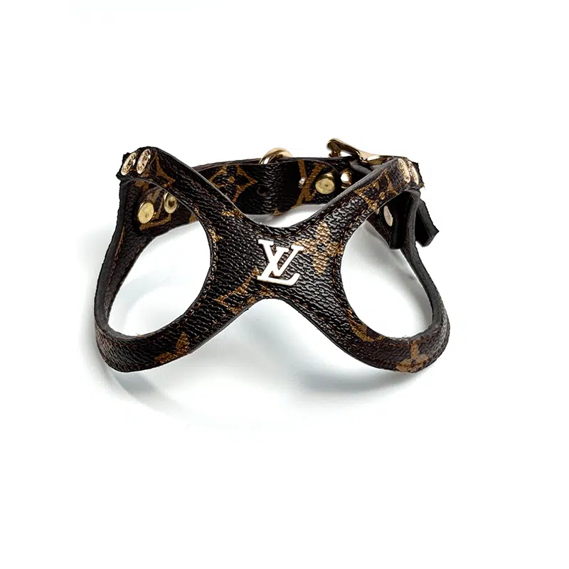 louis vuitton leather dog harness