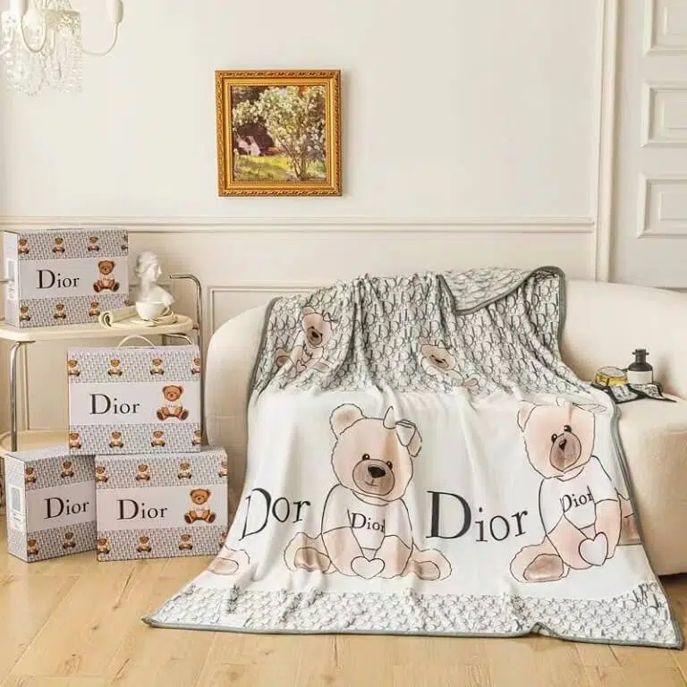 Dior dog blanket for couch